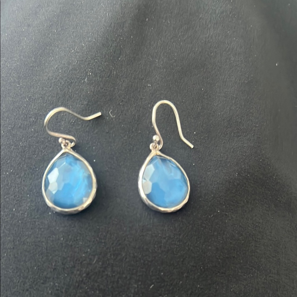 Ippolita Blue and Silver Teardrop Earrings